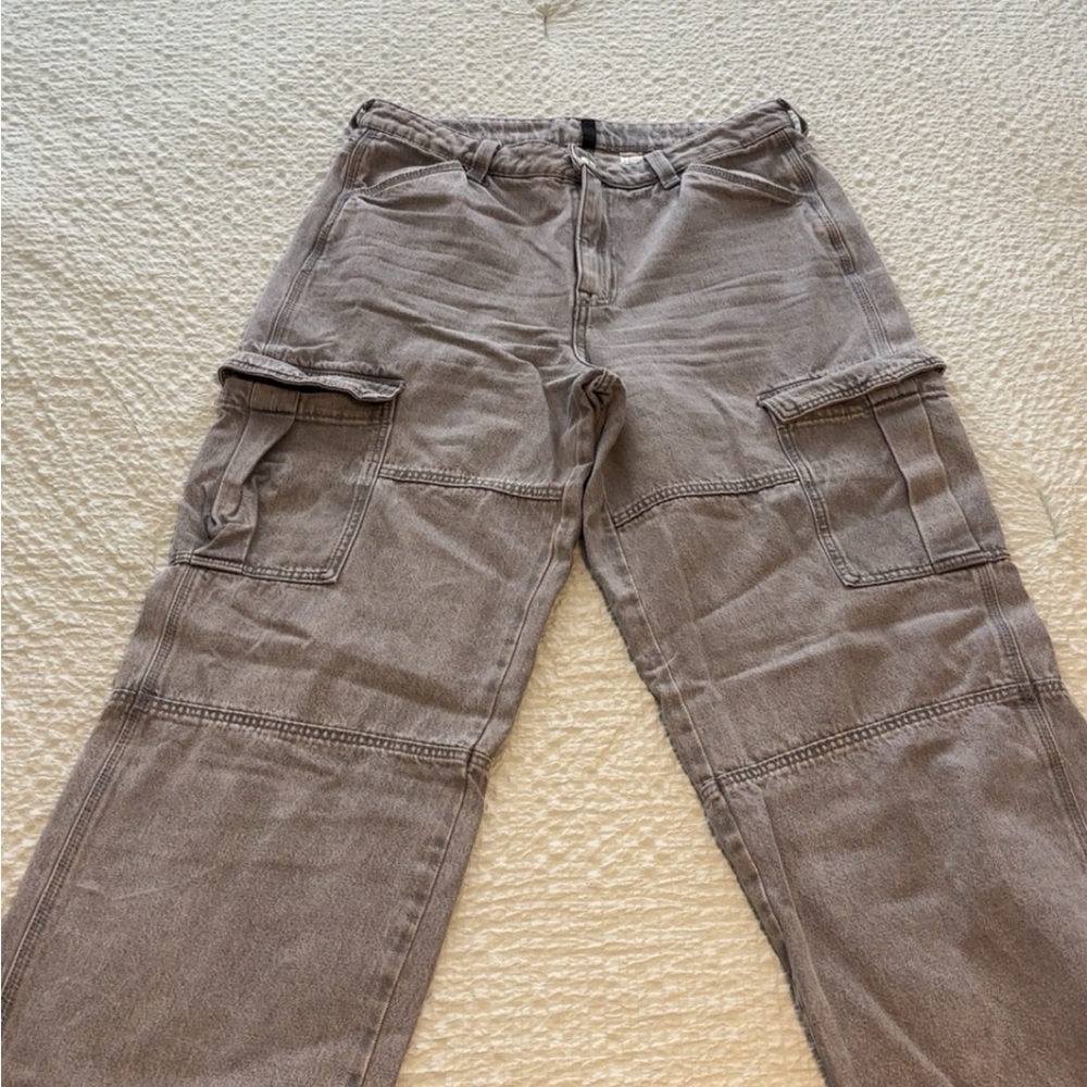 Gray Cargo Pants